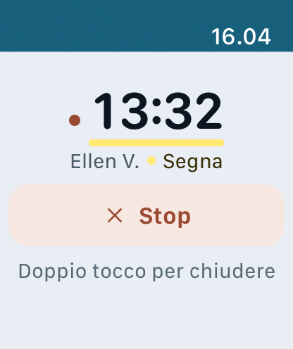 Apple Watch: un segno è stato messo e il quadrante mostra che si sta segnando